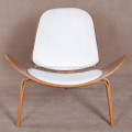 Hans Wegner CH07 Wood Shell Lounge Chair